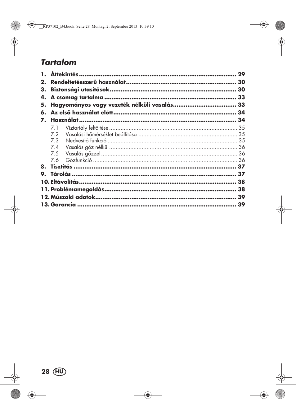 Tartalom | Silvercrest SDBK 2400 C2 User Manual | Page 30 / 94