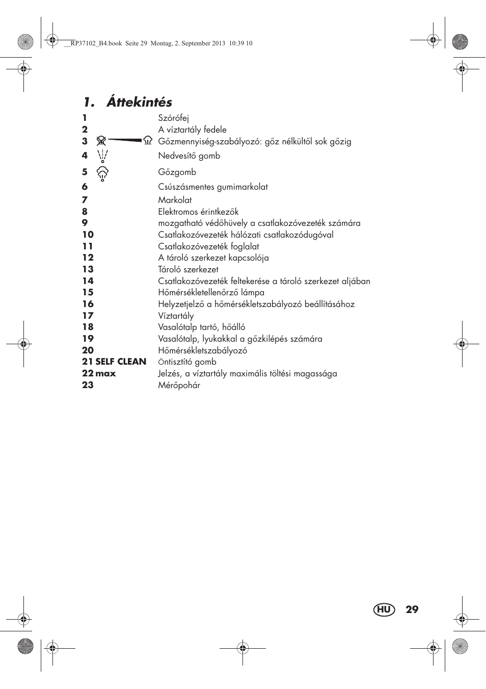 Áttekintés | Silvercrest SDBK 2400 C2 User Manual | Page 31 / 94