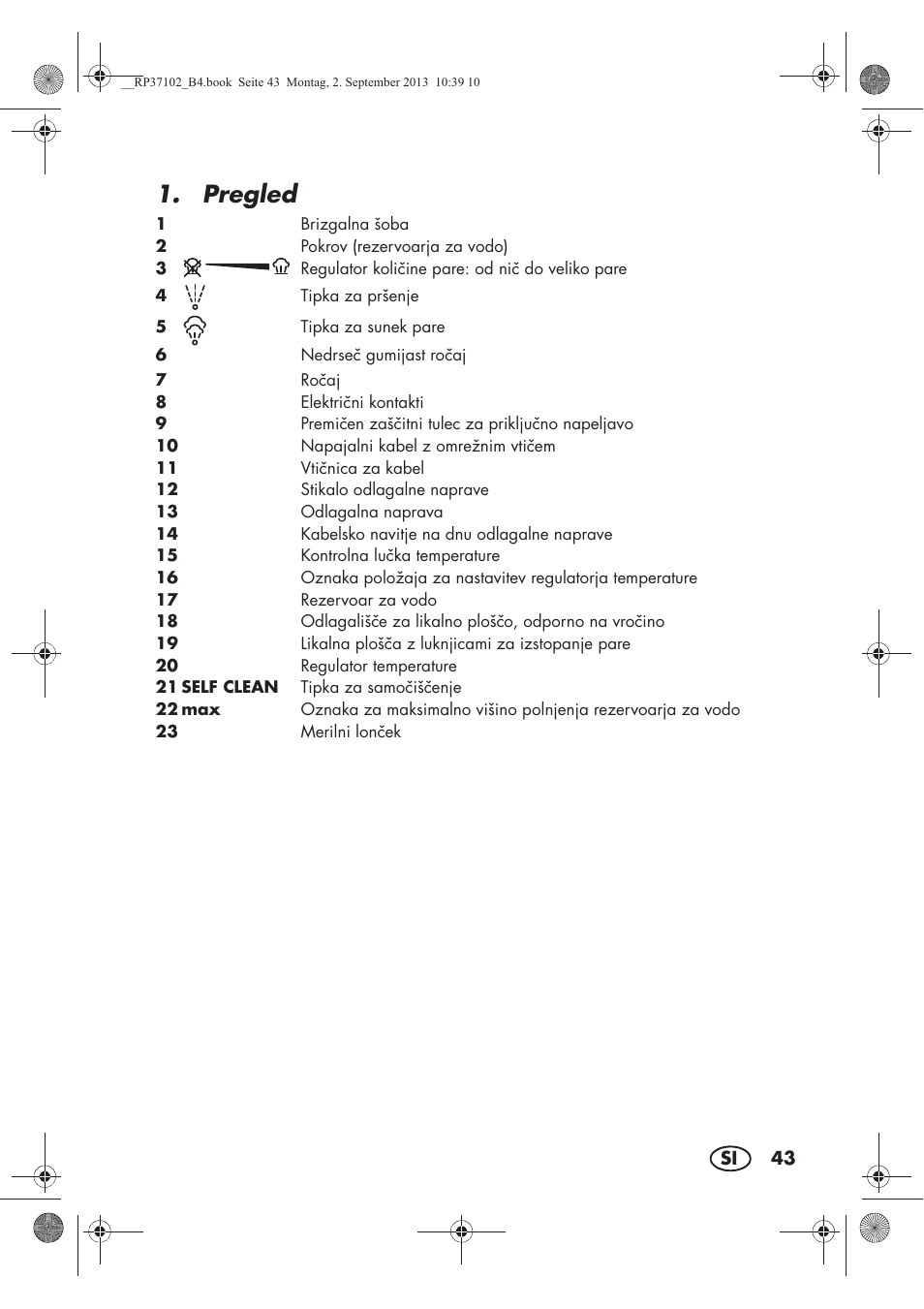 Pregled | Silvercrest SDBK 2400 C2 User Manual | Page 45 / 94