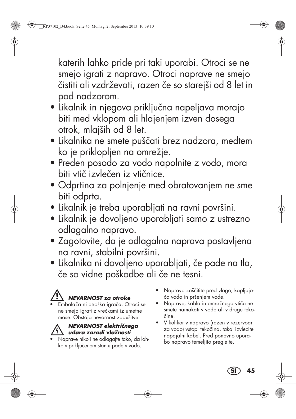 Silvercrest SDBK 2400 C2 User Manual | Page 47 / 94