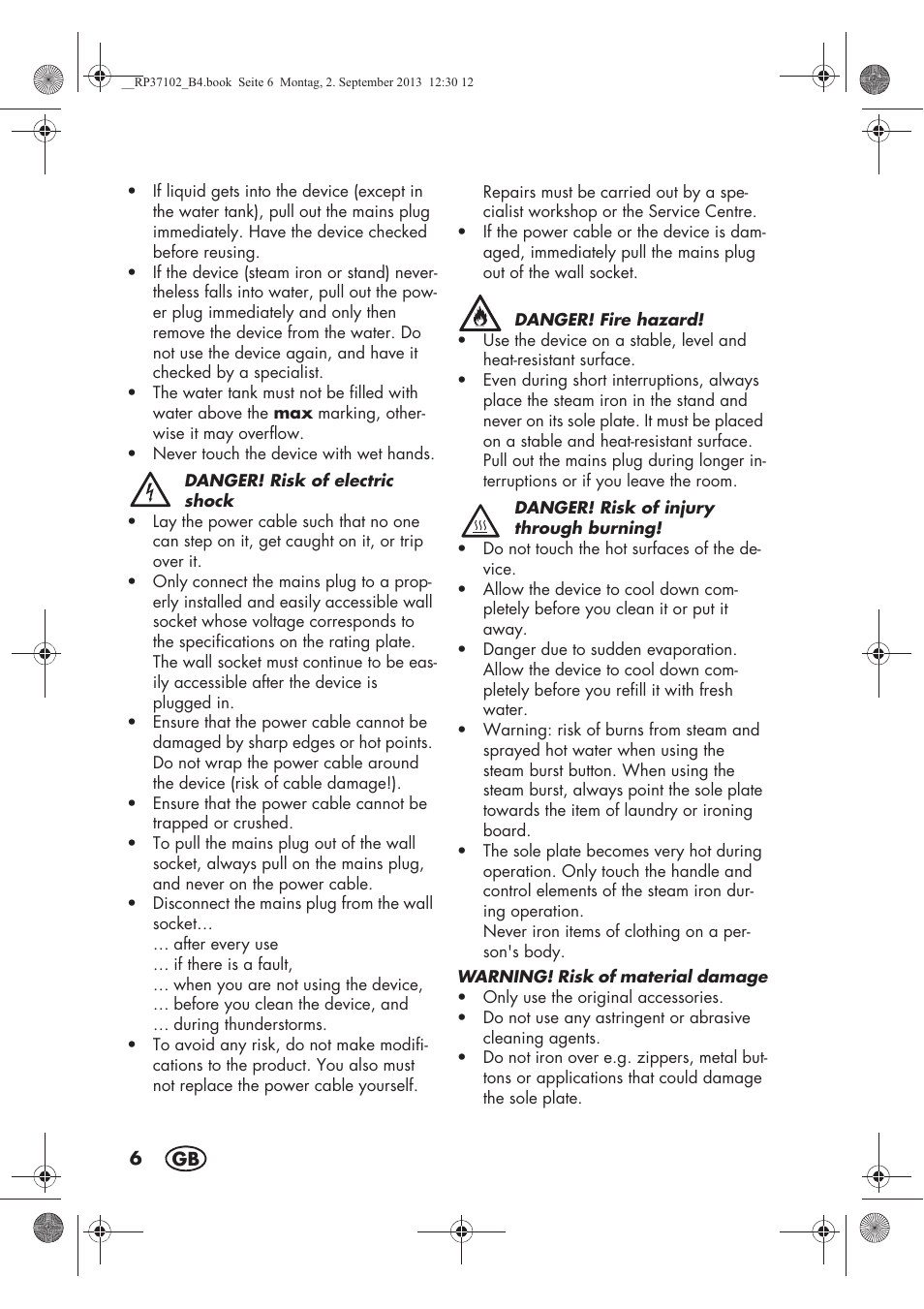 Silvercrest SDBK 2400 C2 User Manual | Page 8 / 94