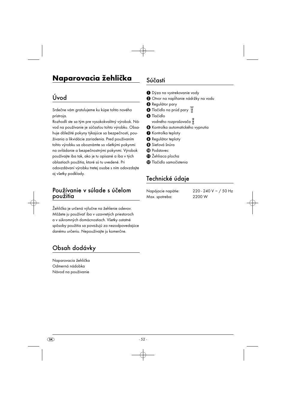 Silvercrest SDB 2200 C1 User Manual | Page 55 / 74