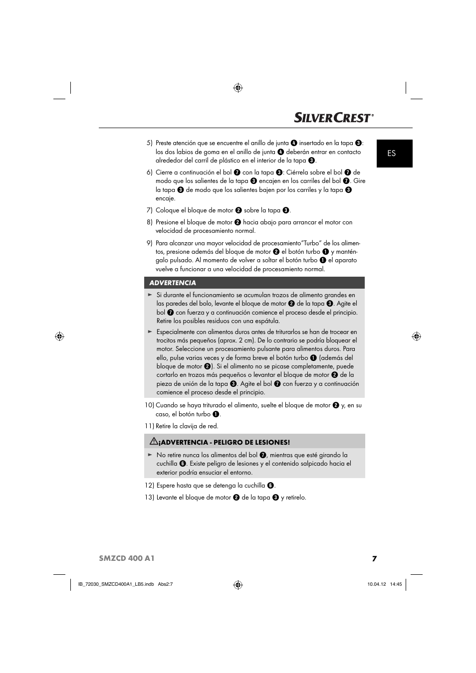 Silvercrest SMZCD 400 A1 User Manual | Page 9 / 50