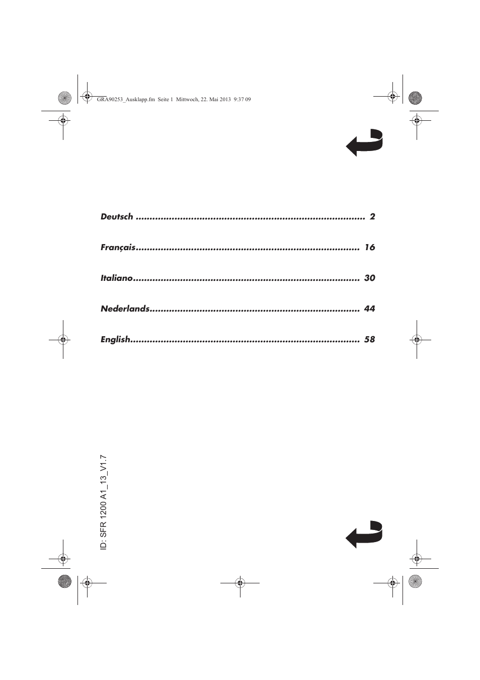 Silvercrest SFR 1200 A1 User Manual | Page 2 / 74