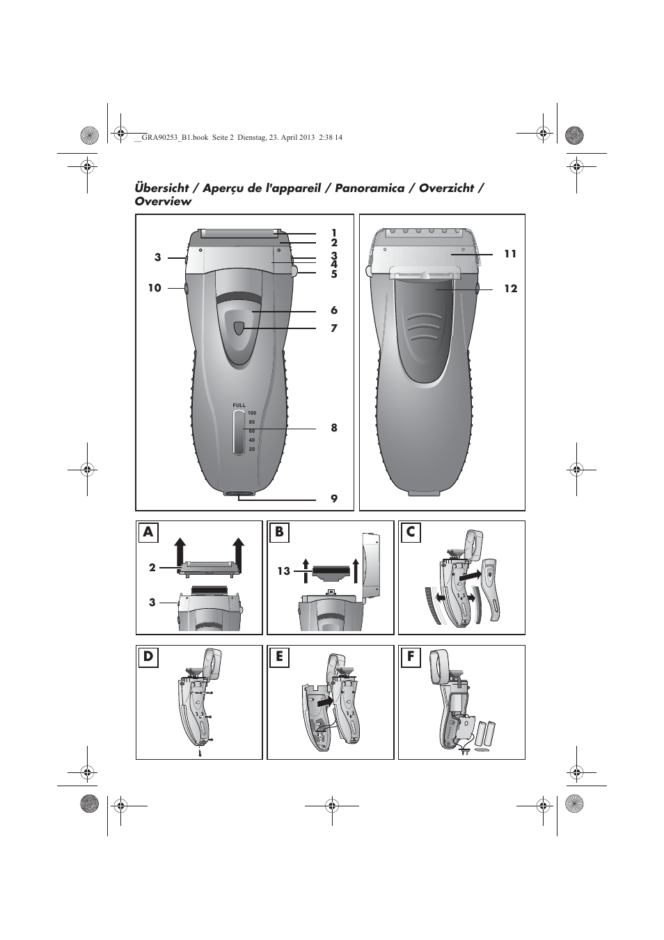 Cd e f | Silvercrest SFR 1200 A1 User Manual | Page 3 / 74