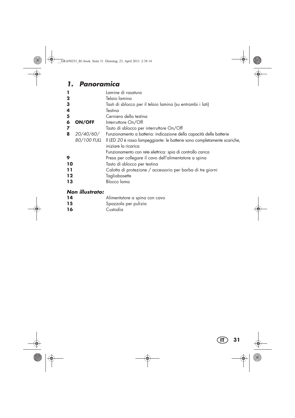 Panoramica | Silvercrest SFR 1200 A1 User Manual | Page 33 / 74