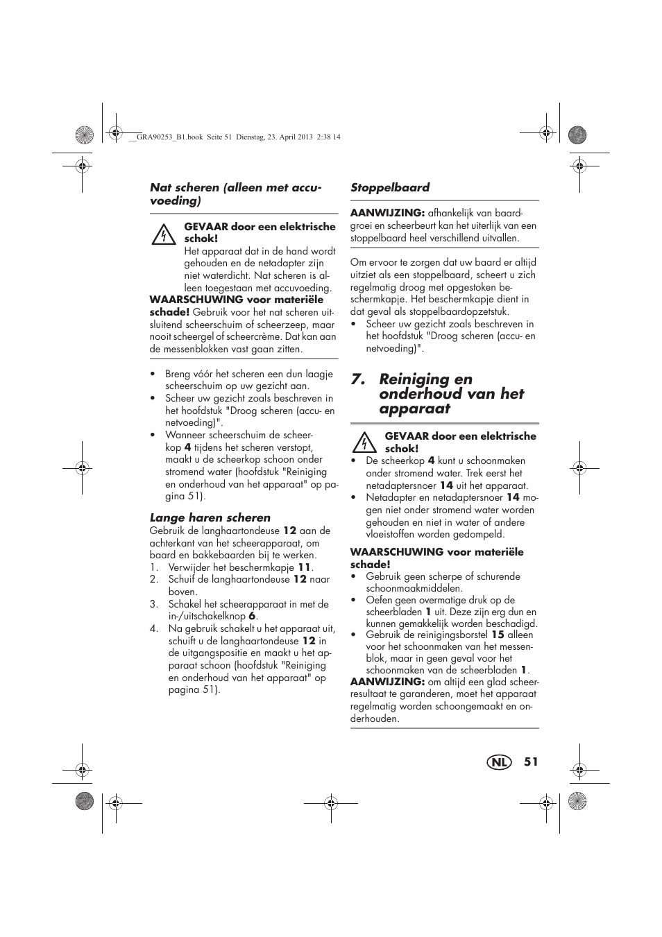 Reiniging en onderhoud van het apparaat | Silvercrest SFR 1200 A1 User Manual | Page 53 / 74