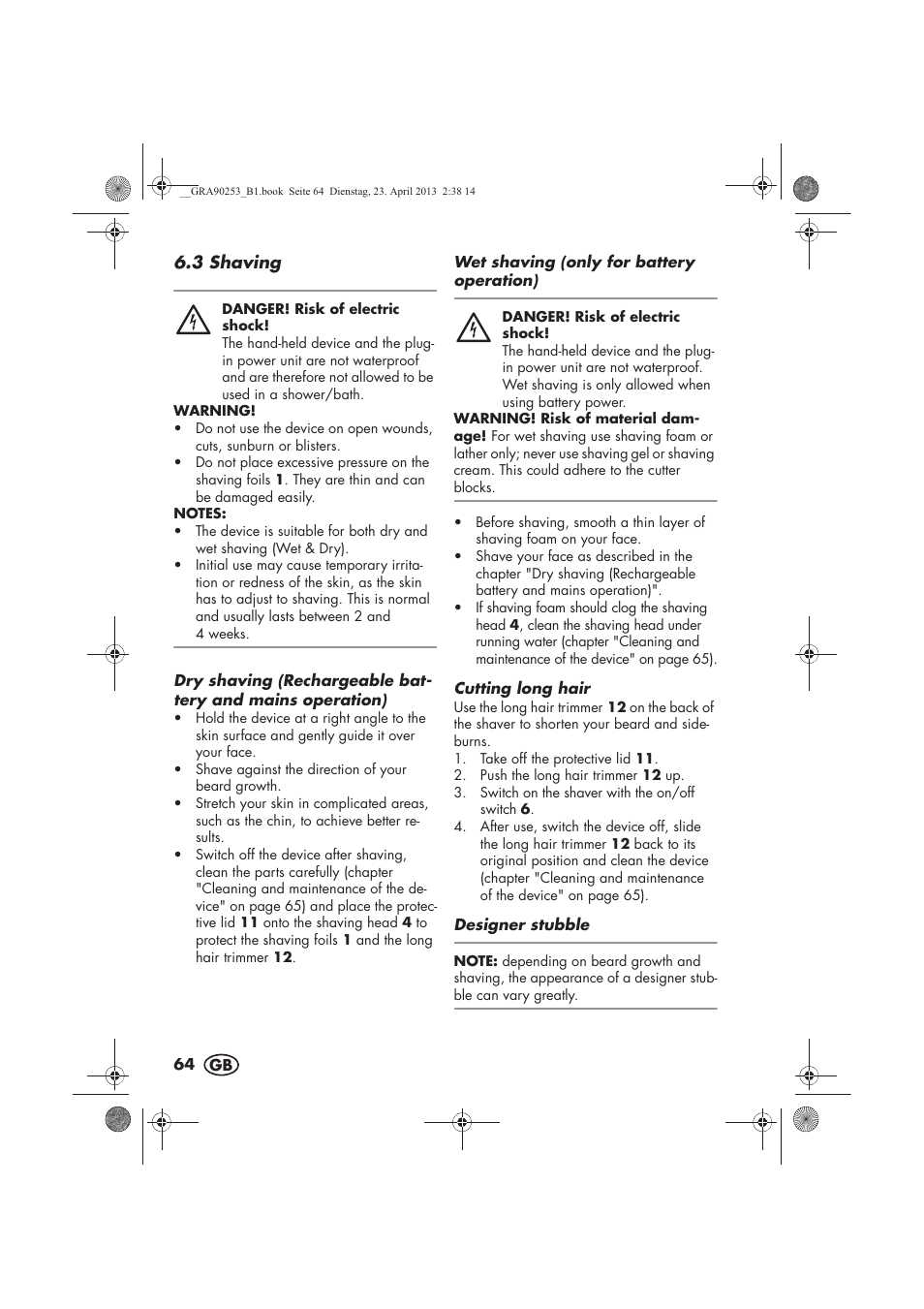 Silvercrest SFR 1200 A1 User Manual | Page 66 / 74