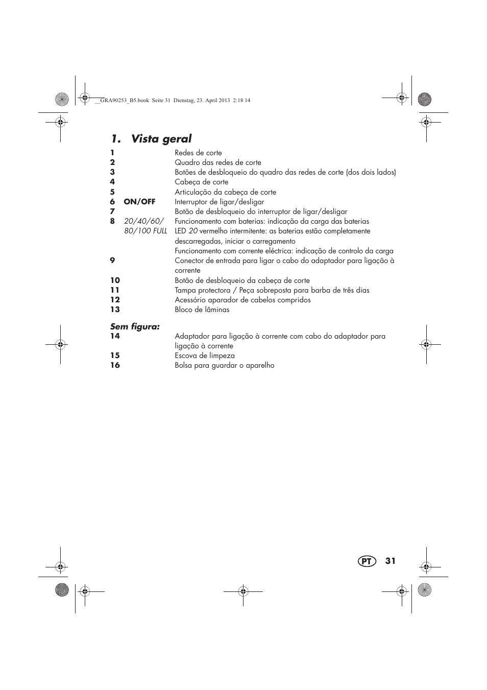 Vista geral | Silvercrest SFR 1200 A1 User Manual | Page 33 / 74