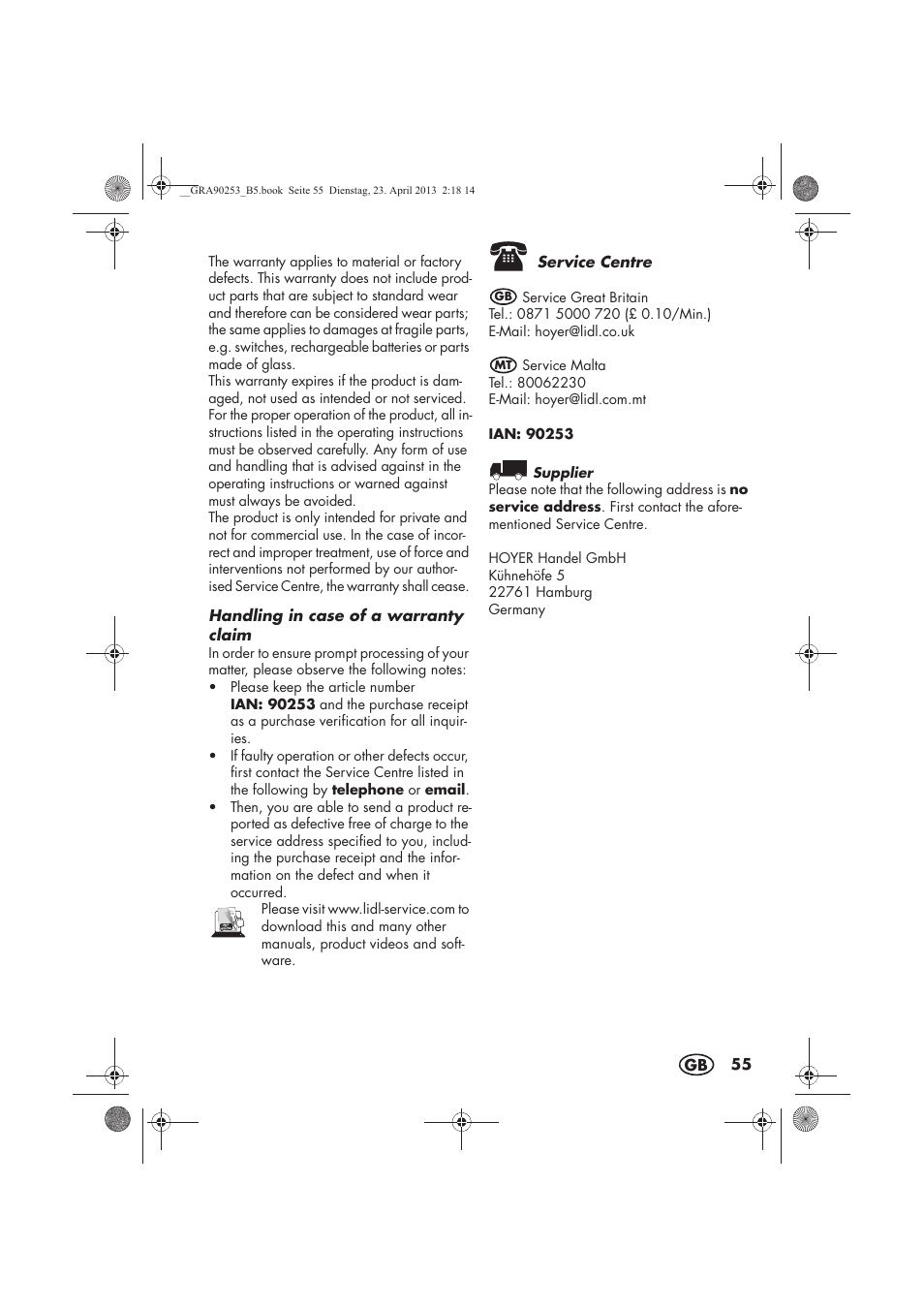 Silvercrest SFR 1200 A1 User Manual | Page 57 / 74