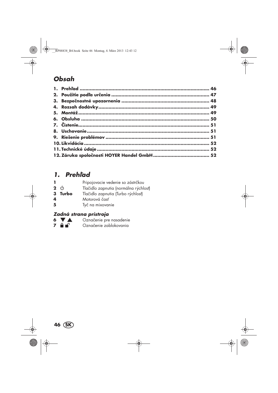 Silvercrest H-8666 User Manual | Page 48 / 66