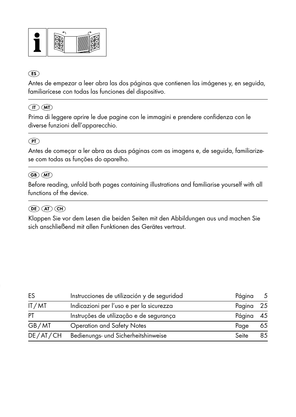 Silvercrest SHBS 1000 A1 User Manual | Page 2 / 105