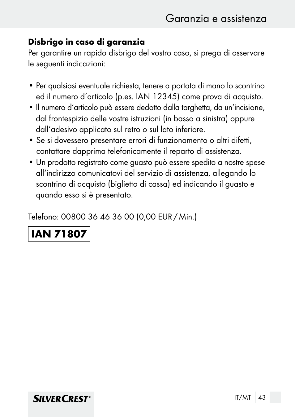 Silvercrest SHBS 1000 A1 User Manual | Page 43 / 105
