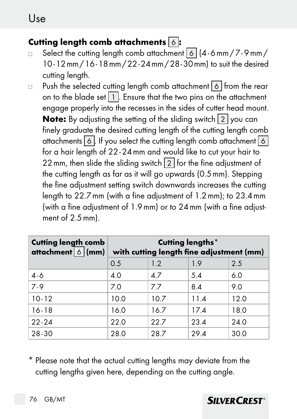 Silvercrest SHBS 1000 A1 User Manual | Page 76 / 105