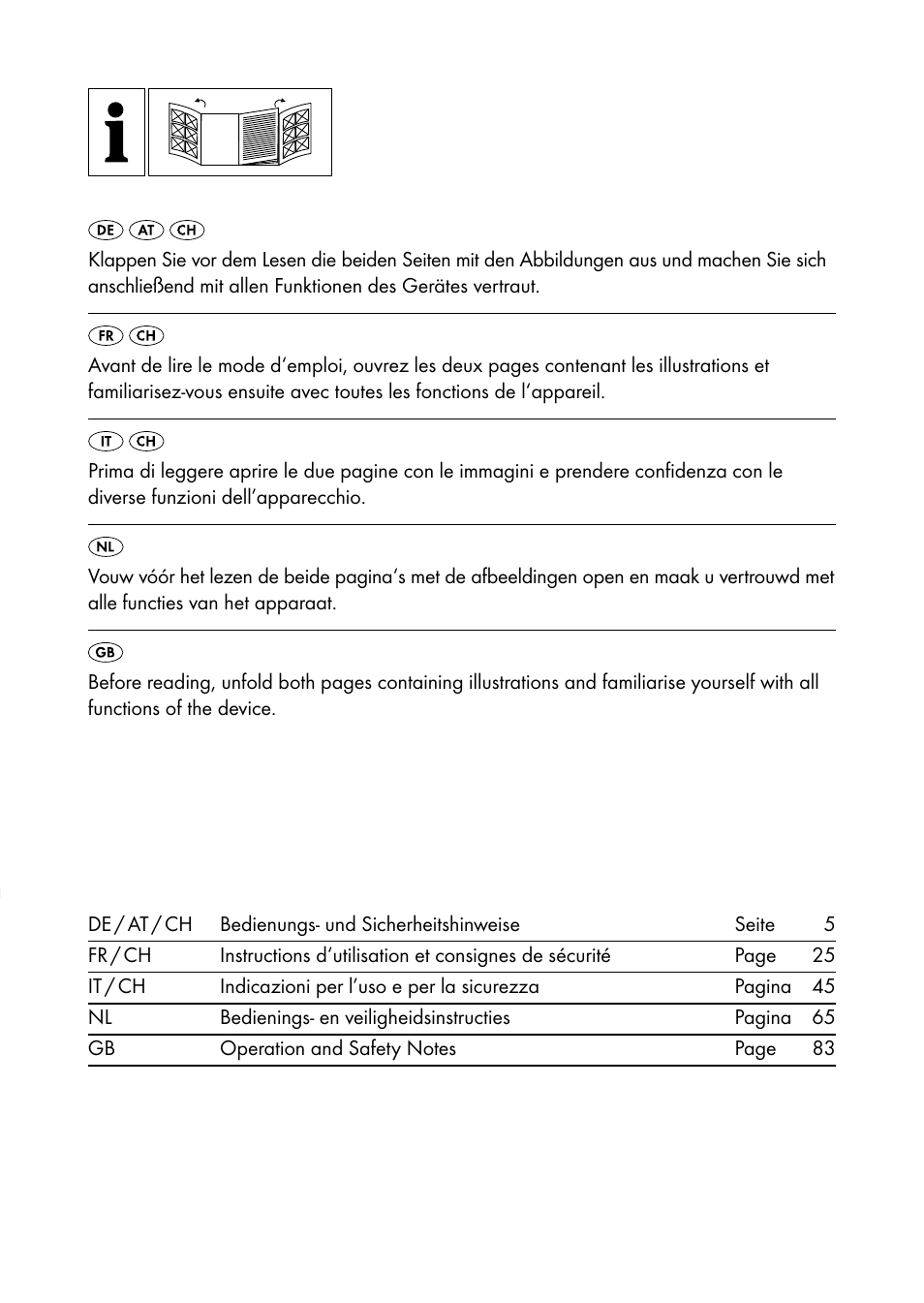 Silvercrest SHBS 1000 A1 User Manual | Page 2 / 105
