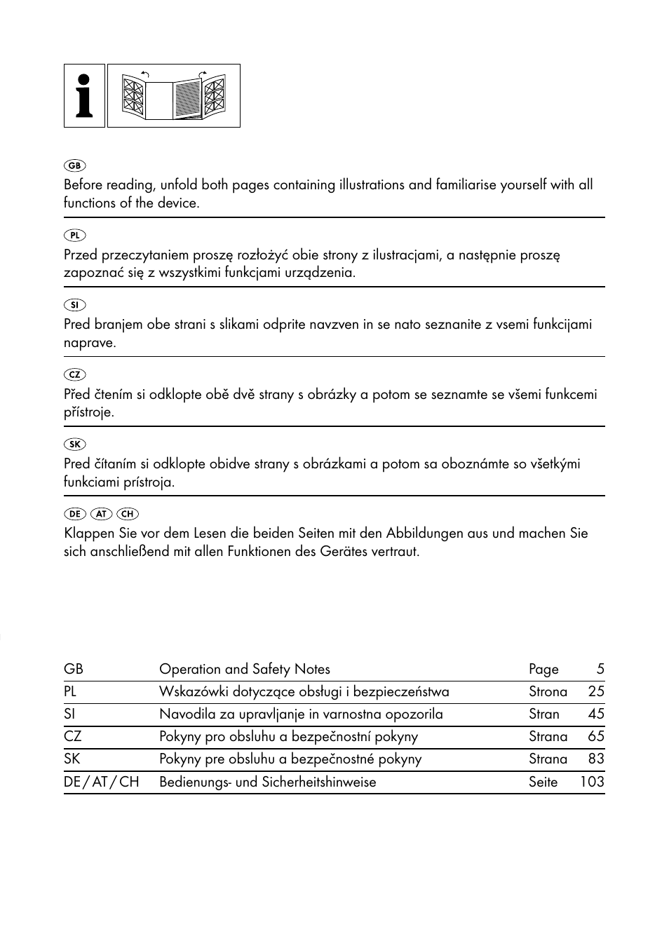 Silvercrest SHBS 1000 A1 User Manual | Page 2 / 125