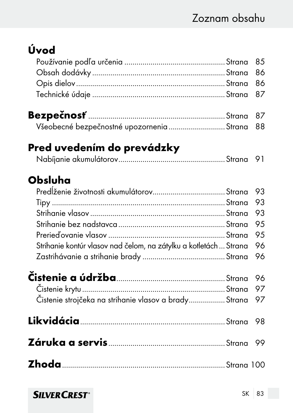 Silvercrest SHBS 1000 A1 User Manual | Page 83 / 125