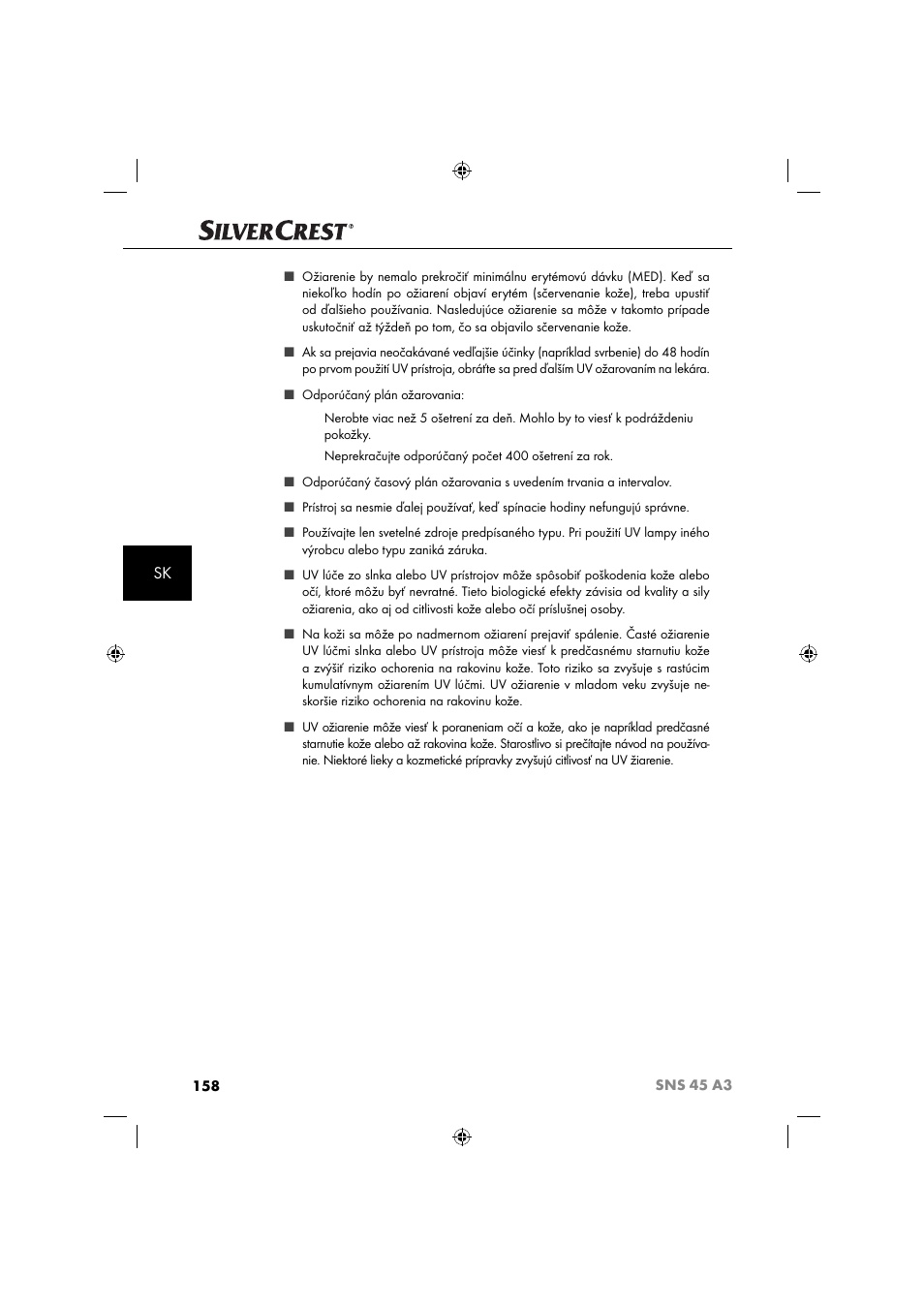 Silvercrest SNS 45 A3 User Manual | Page 161 / 214
