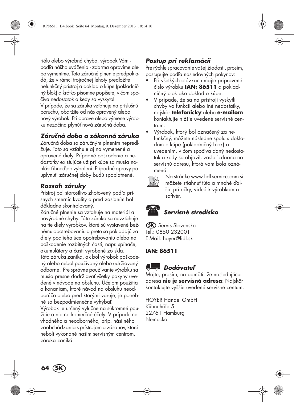 Silvercrest SSM 175 A1 User Manual | Page 66 / 78