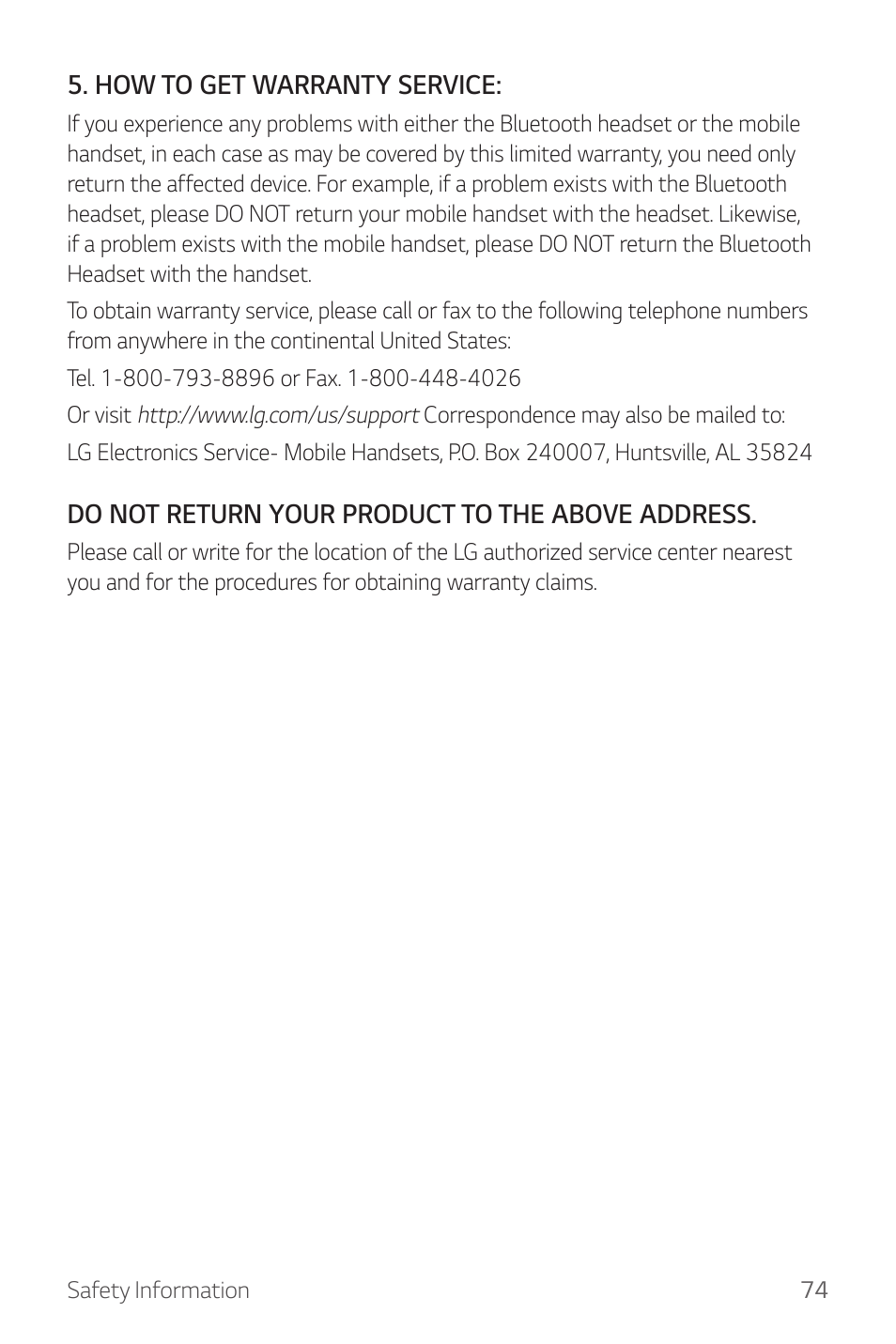 LG Watch Sport W280A User Manual | Page 75 / 79