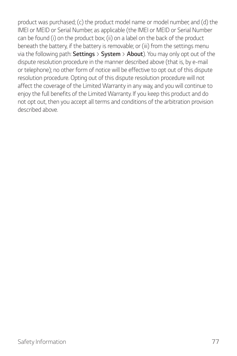 LG Watch Sport W280A User Manual | Page 78 / 79