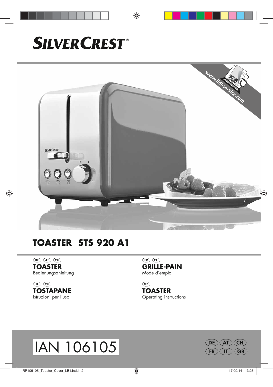 Silvercrest STS 920 A1 User Manual | 38 pages