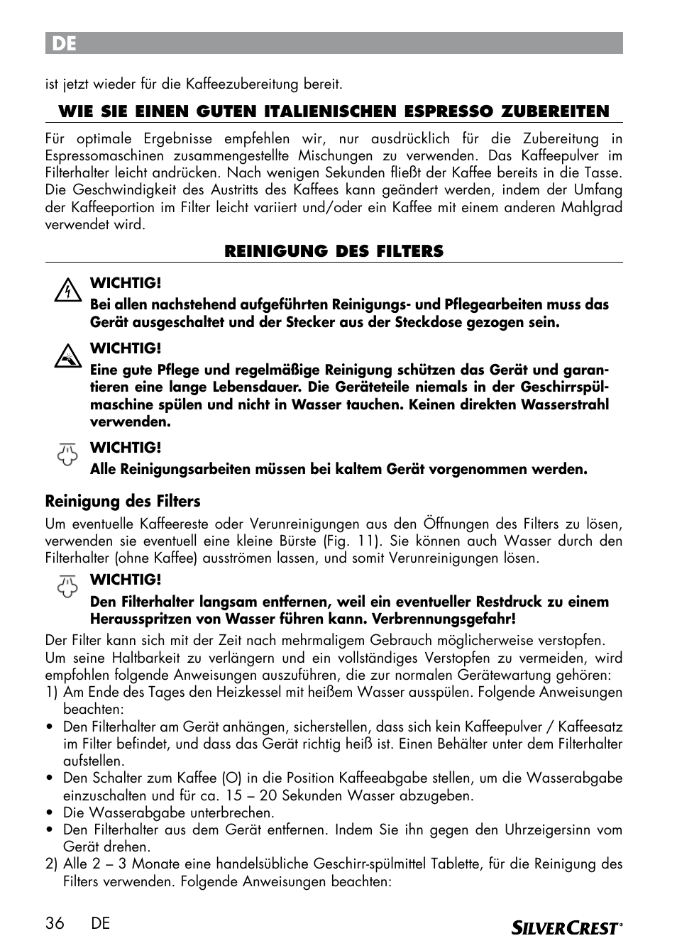 Silvercrest SEMR 850 A1 User Manual | Page 36 / 54