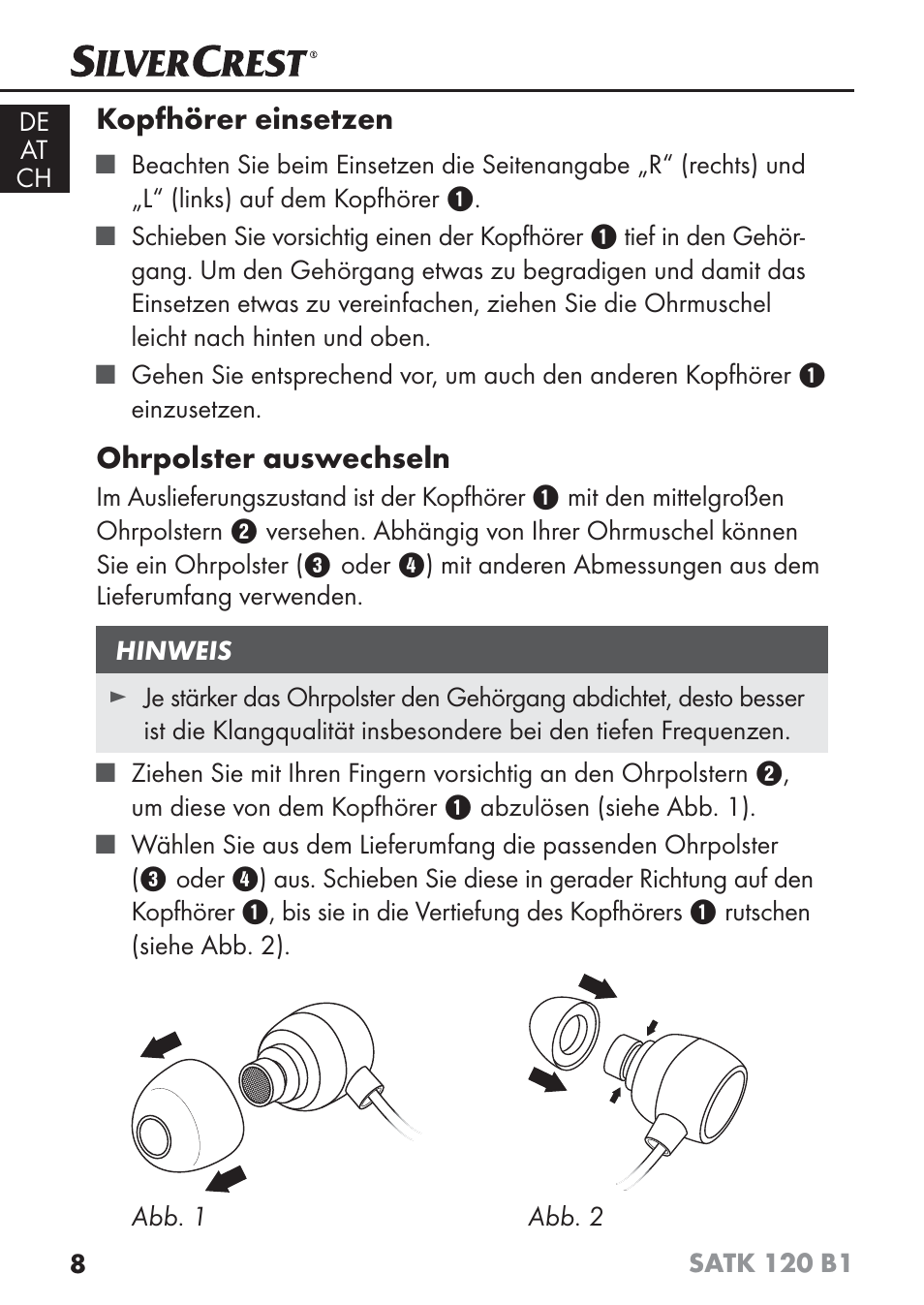 Silvercrest SATK 120 B1 User Manual | Page 11 / 60