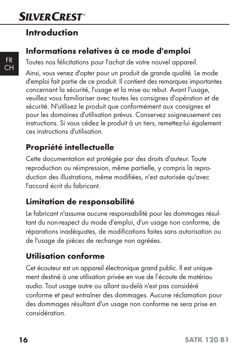 Introduction | Silvercrest SATK 120 B1 User Manual | Page 19 / 60