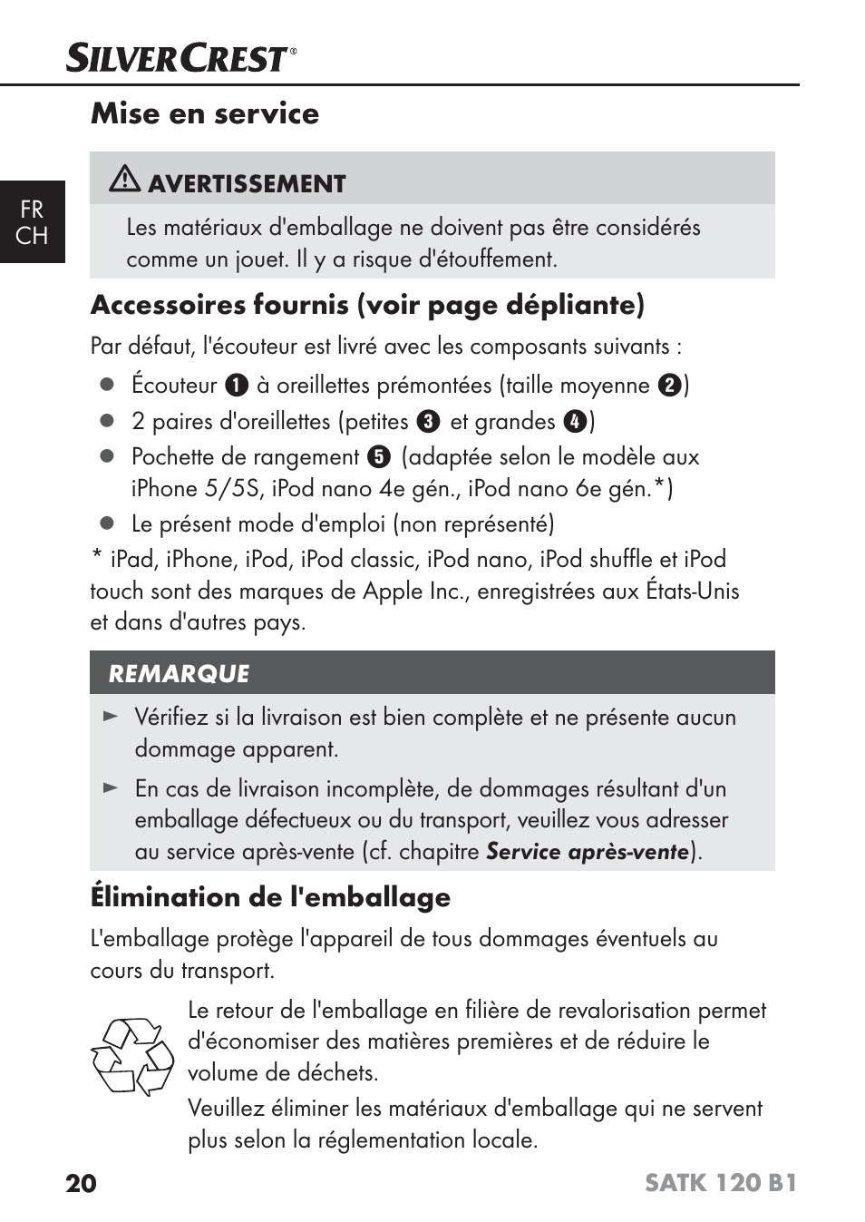 Mise en service | Silvercrest SATK 120 B1 User Manual | Page 23 / 60