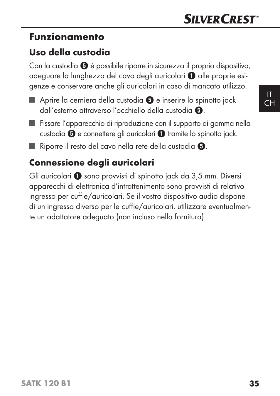 Funzionamento | Silvercrest SATK 120 B1 User Manual | Page 38 / 60