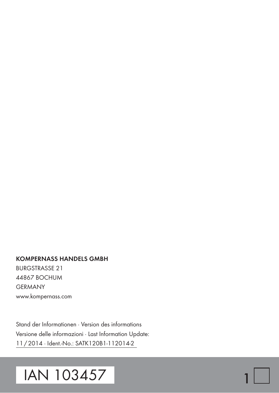 Silvercrest SATK 120 B1 User Manual | Page 60 / 60
