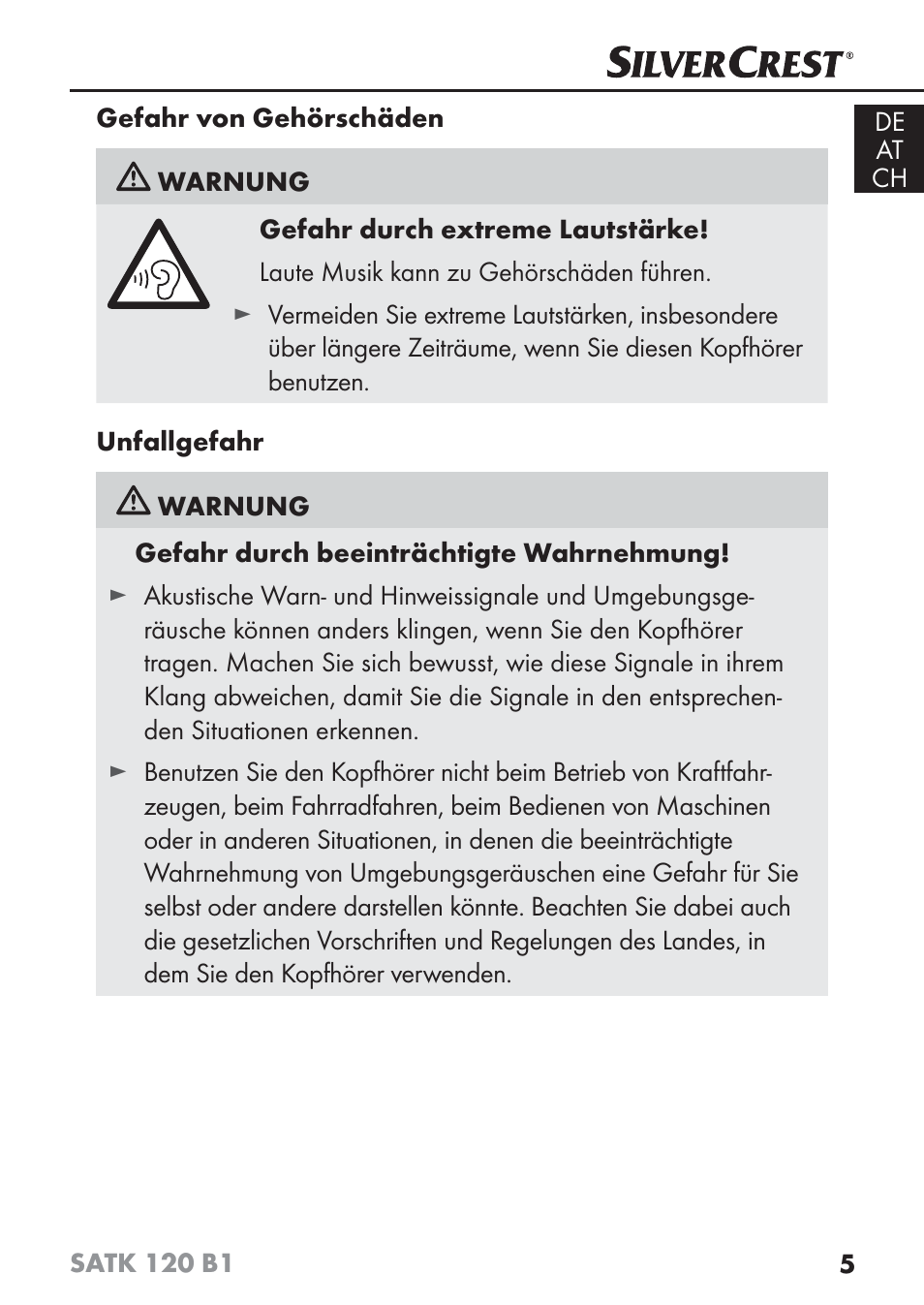 Silvercrest SATK 120 B1 User Manual | Page 8 / 60