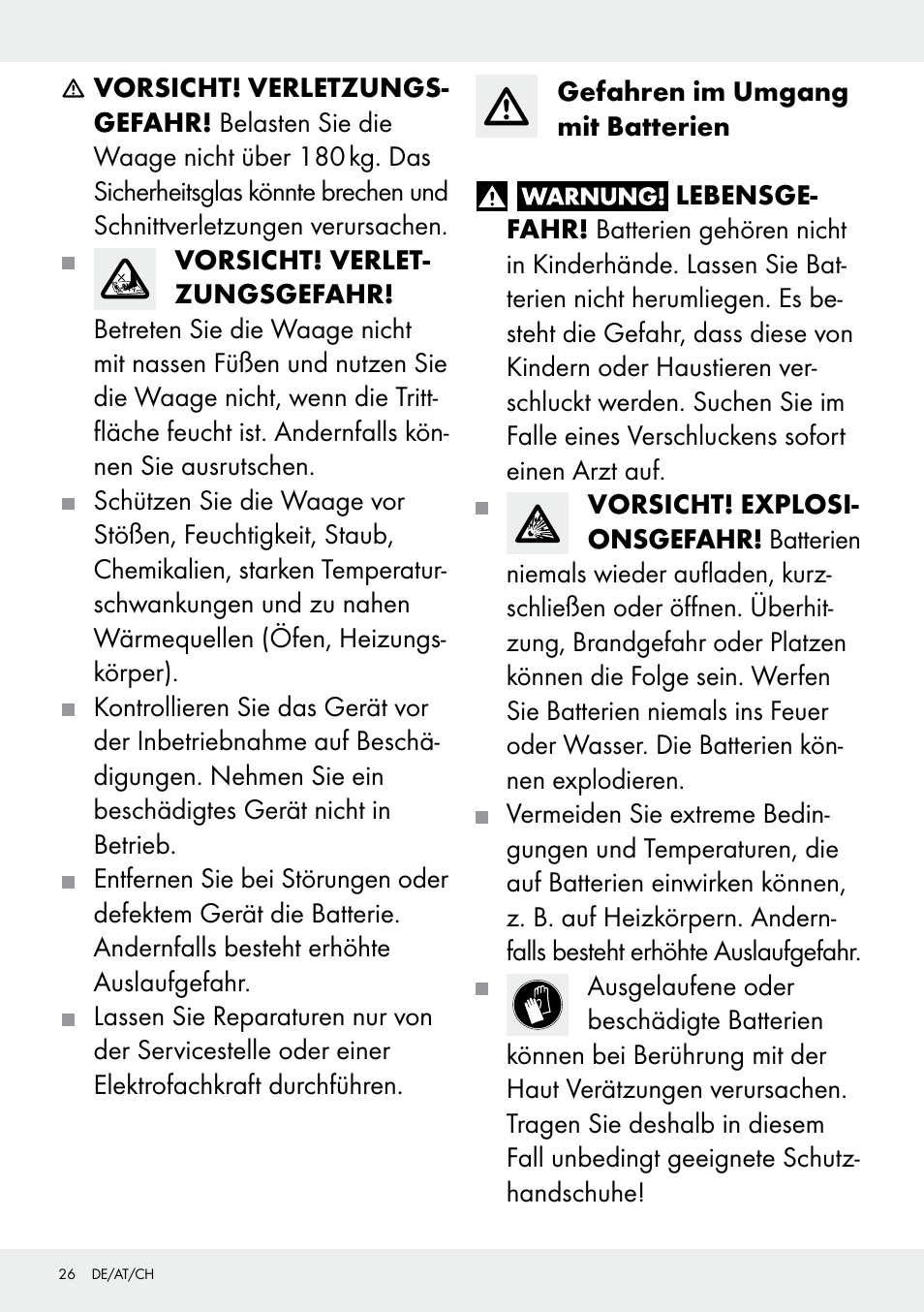 Silvercrest 109650-14-01/109650-14-02 User Manual | Page 26 / 30