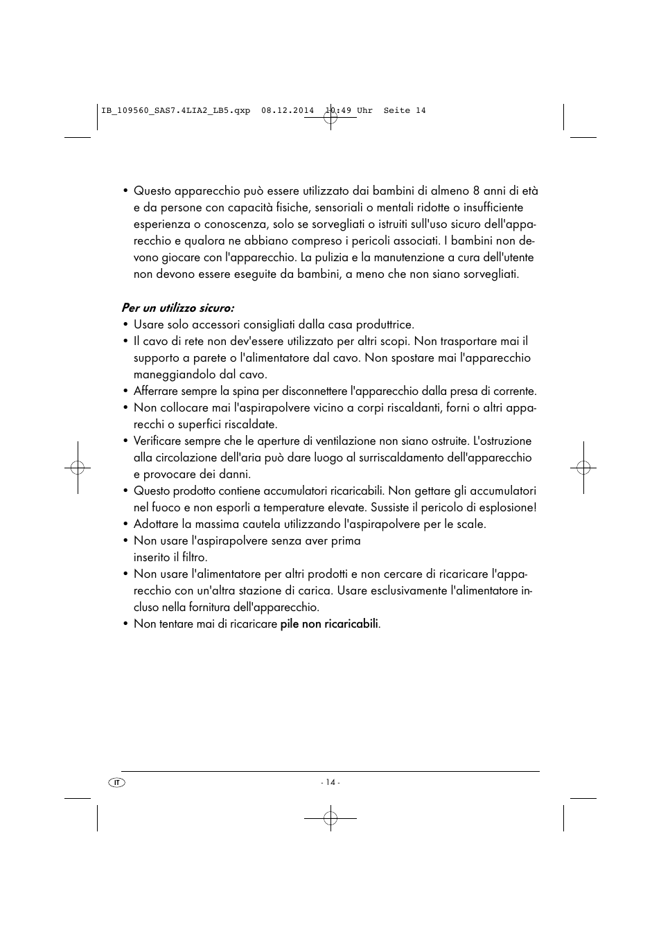 Silvercrest ASPIRADOR DE MANO CON BATERÍA DE IONES DE LITIO MINI ASPIRAPOLVERE/LIQUIDI RICARICABILE SAS 7.4 LI A2 User Manual | Page 17 / 51