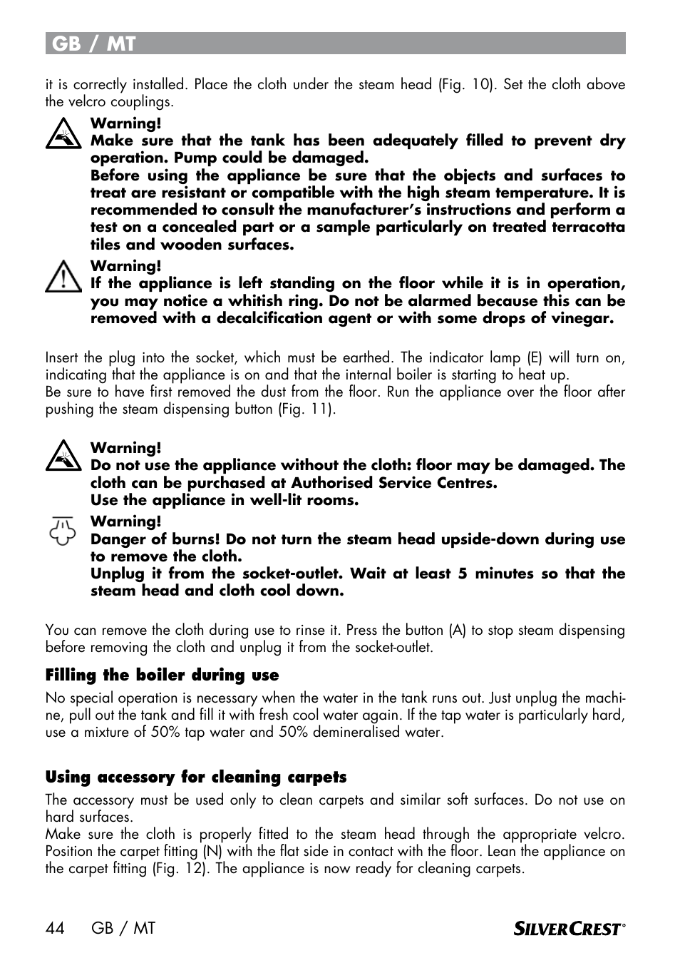 Gb / mt | Silvercrest SDM 1500 A1 User Manual | Page 46 / 64