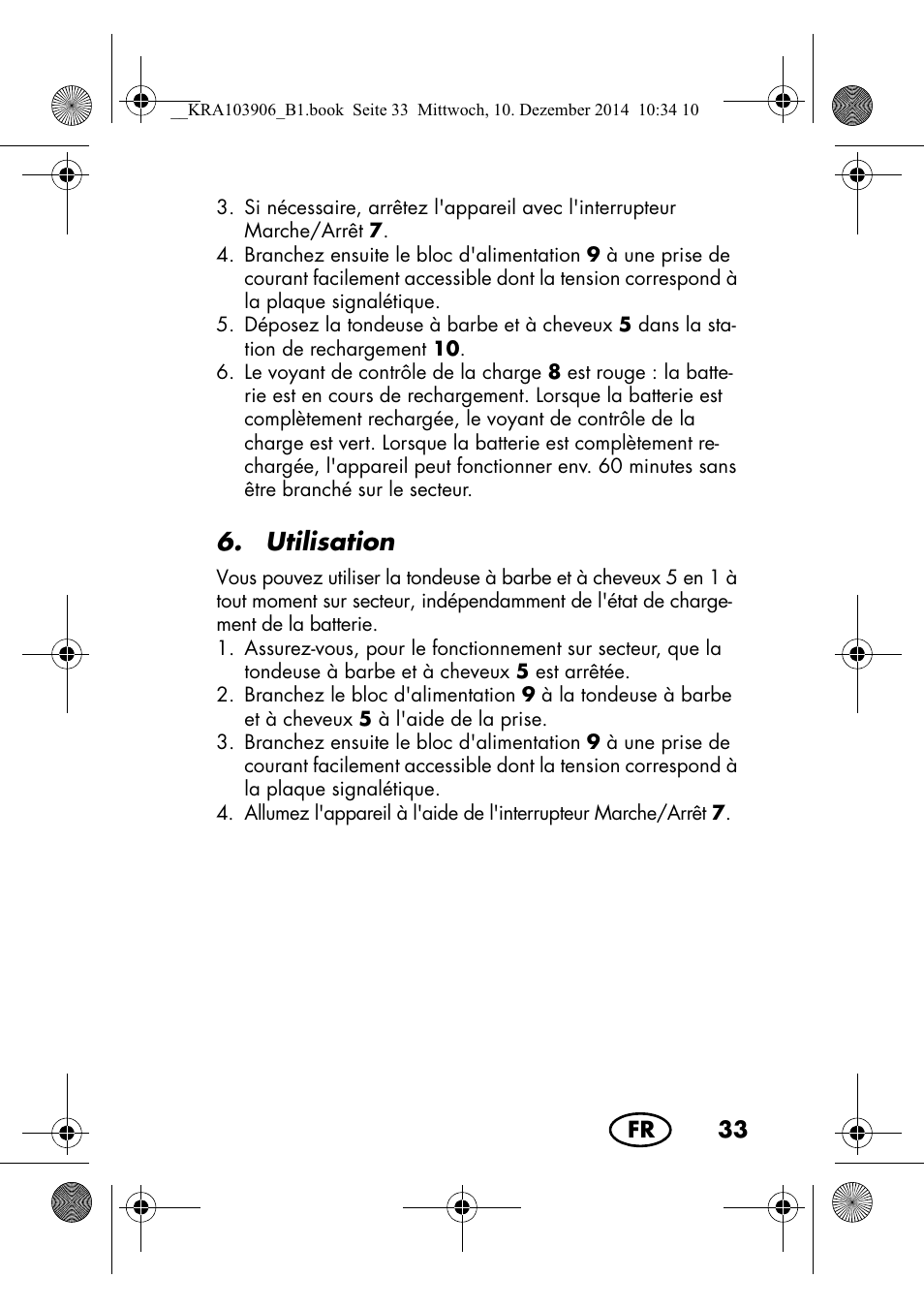 Utilisation | Silvercrest SHBS 3.7 A1 User Manual | Page 35 / 96