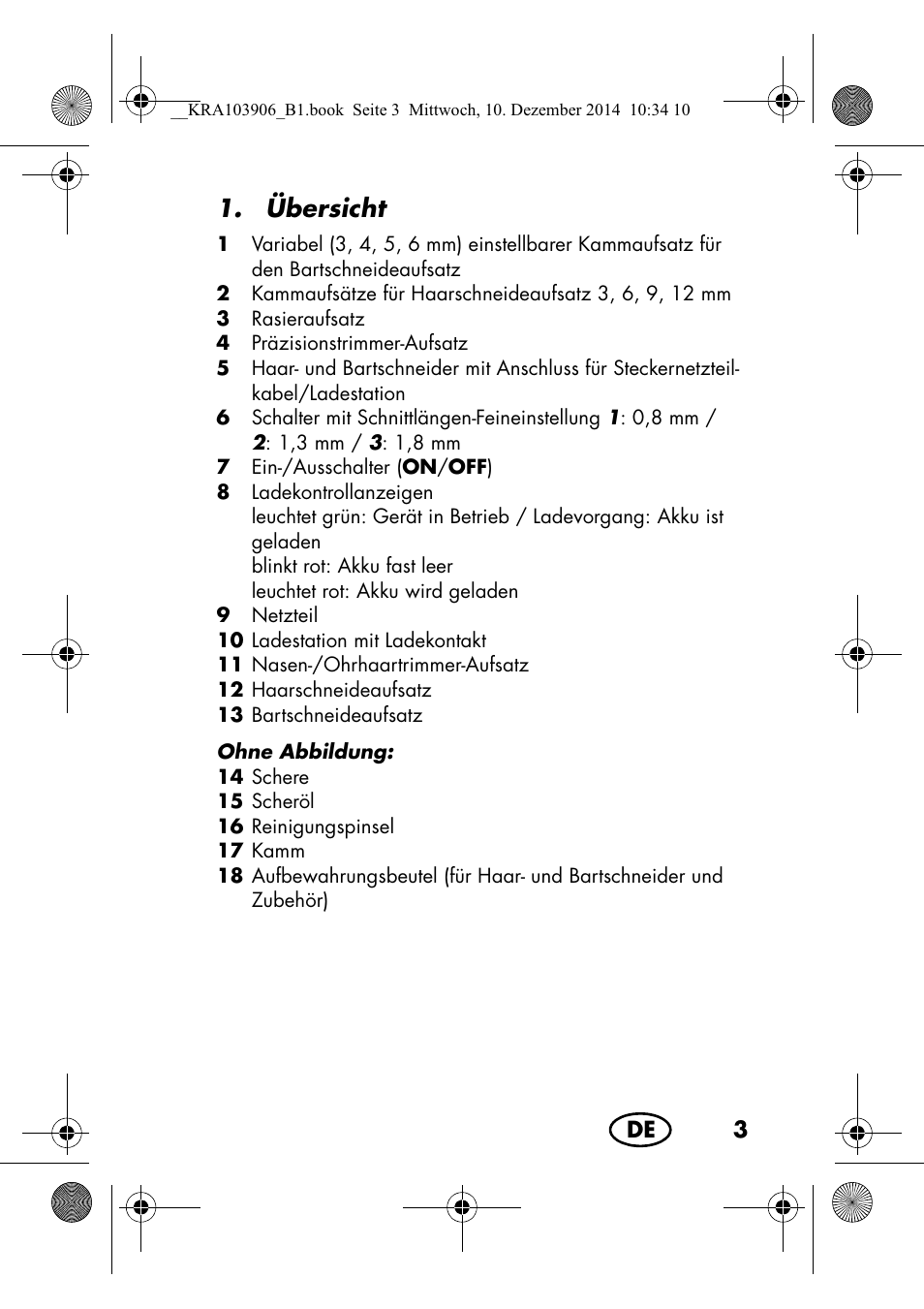 Übersicht | Silvercrest SHBS 3.7 A1 User Manual | Page 5 / 96