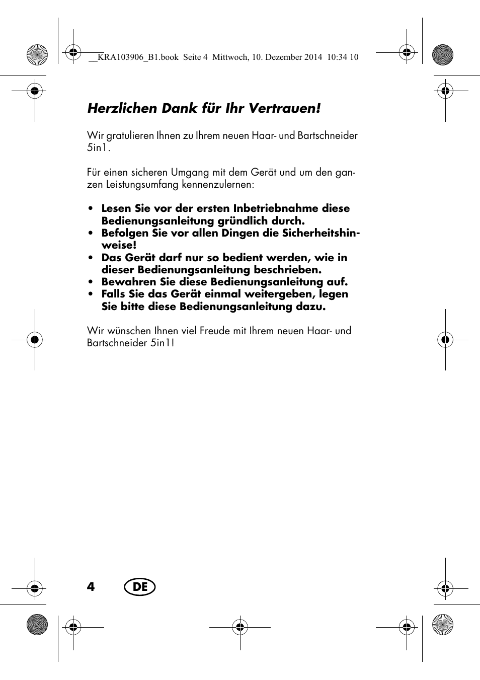 Herzlichen dank für ihr vertrauen | Silvercrest SHBS 3.7 A1 User Manual | Page 6 / 96