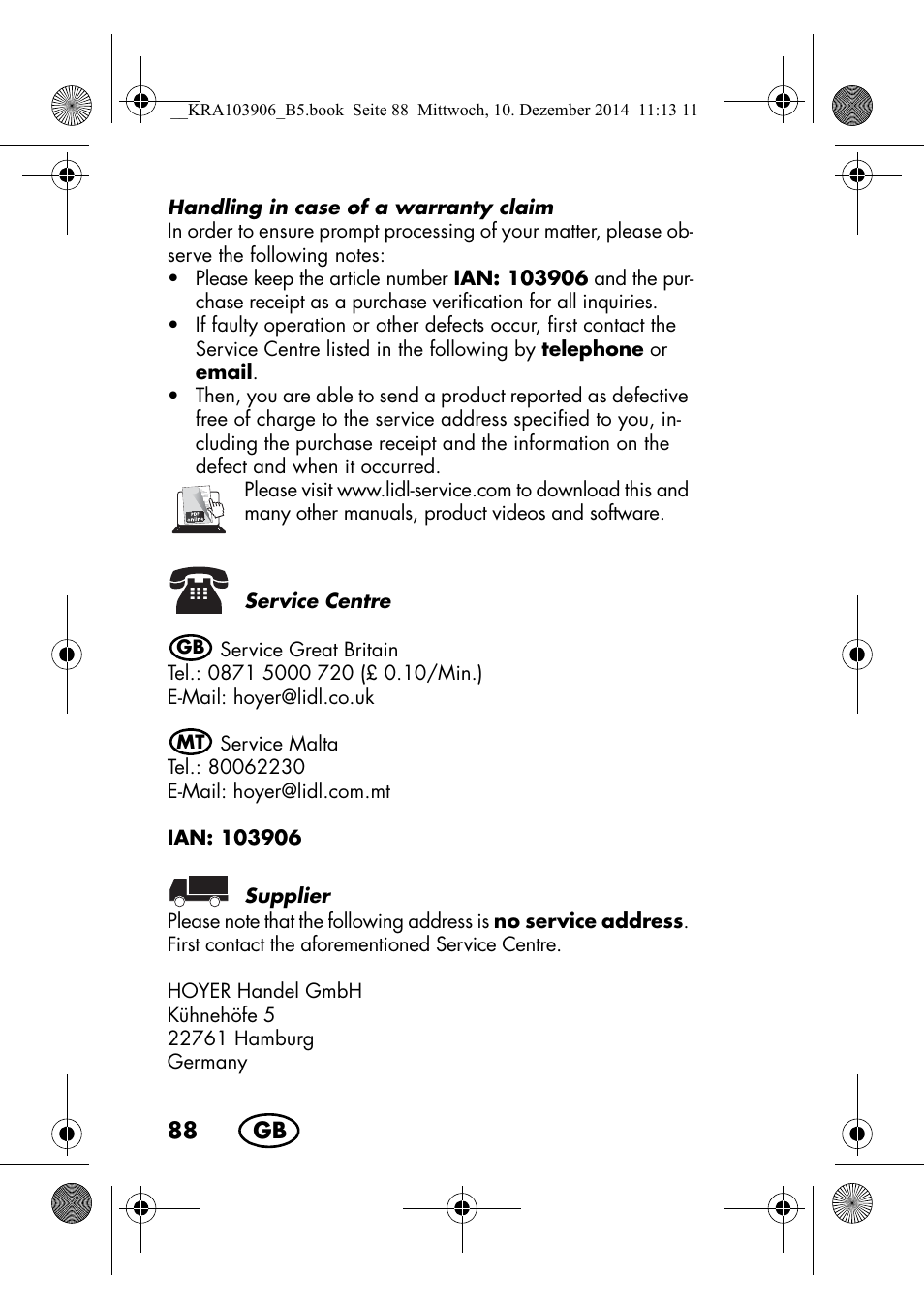 Silvercrest SHBS 3.7 A1 User Manual | Page 90 / 116