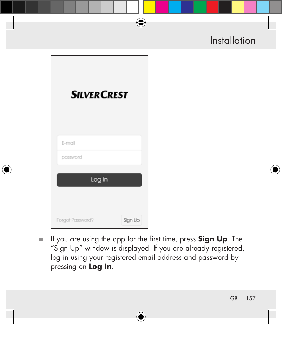 Installation | Silvercrest SWS-A1 User Manual | Page 157 / 190