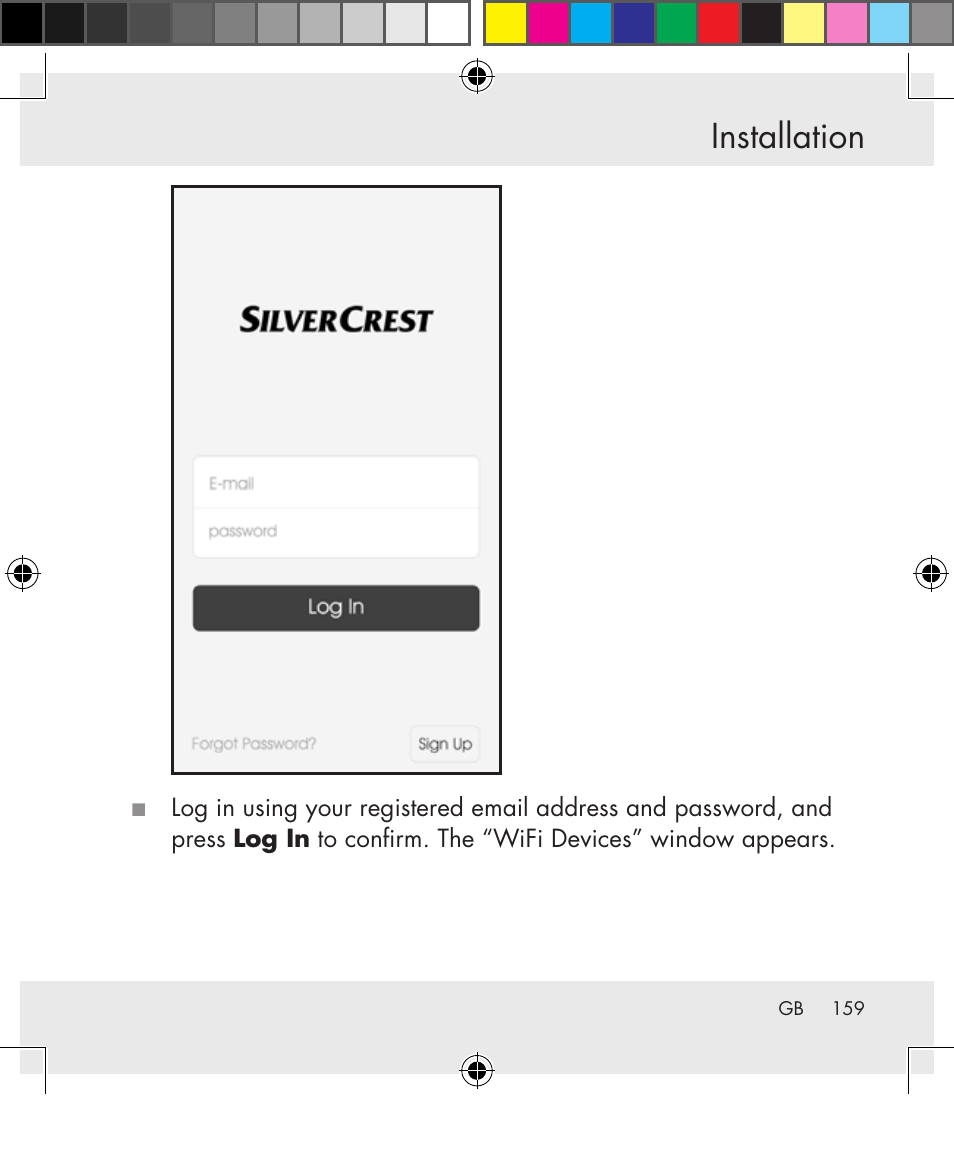 Installation | Silvercrest SWS-A1 User Manual | Page 159 / 190