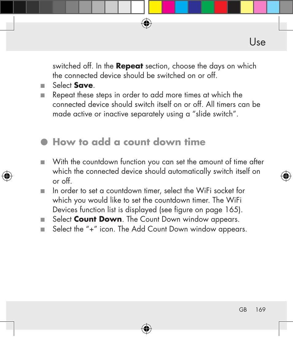 How to add a count down time | Silvercrest SWS-A1 User Manual | Page 169 / 190