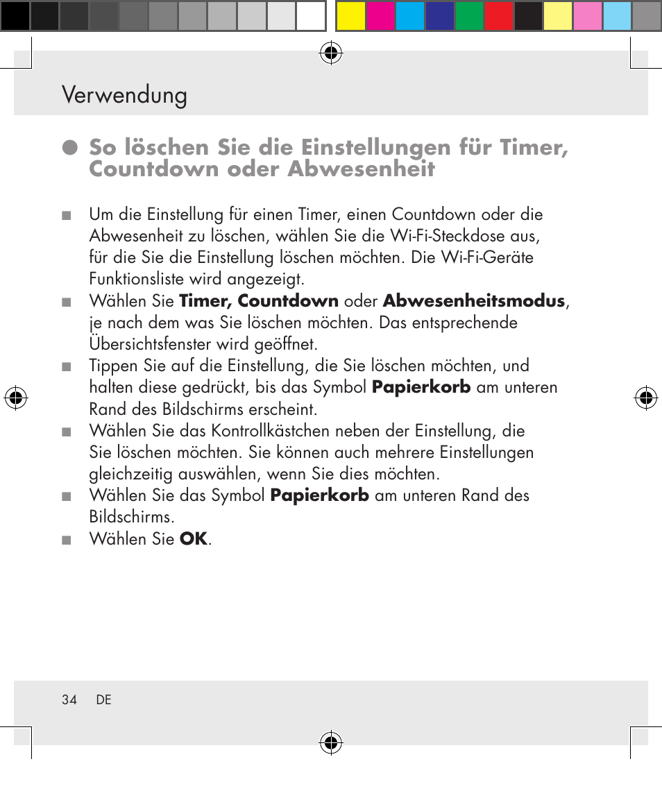 Verwendung | Silvercrest SWS-A1 User Manual | Page 34 / 190