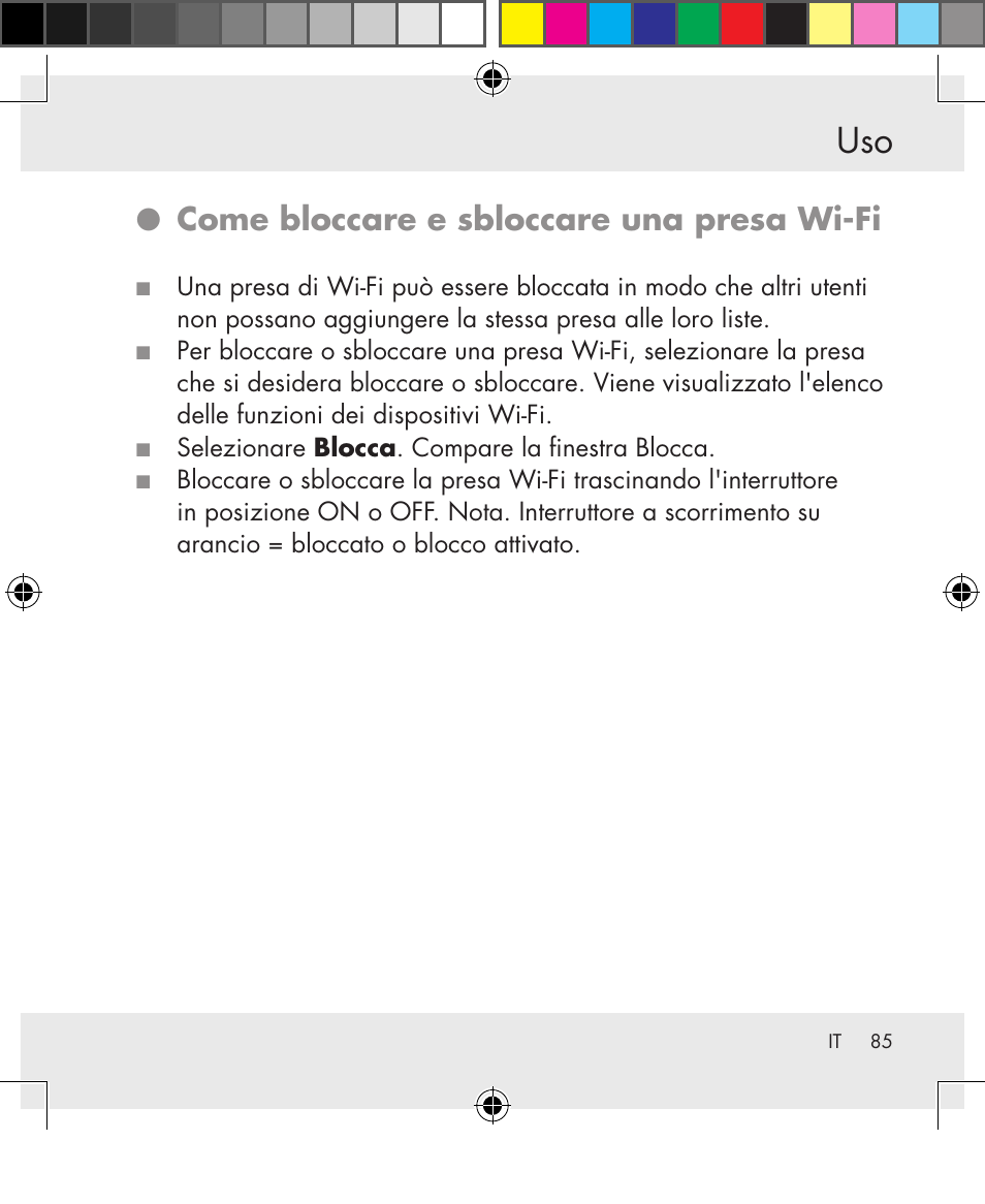 Come bloccare e sbloccare una presa wi‑fi | Silvercrest SWS-A1 User Manual | Page 85 / 190