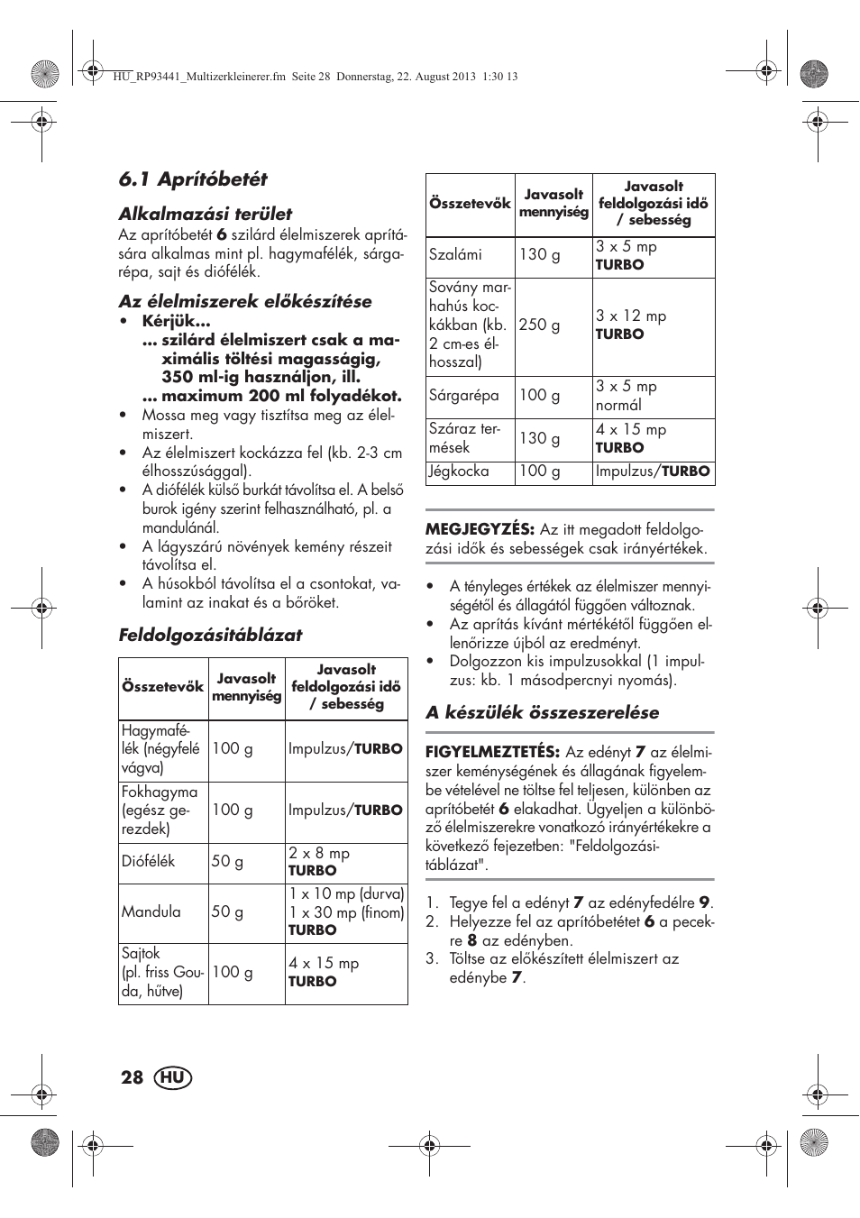Silvercrest SMZS 260 E3 User Manual | Page 30 / 78
