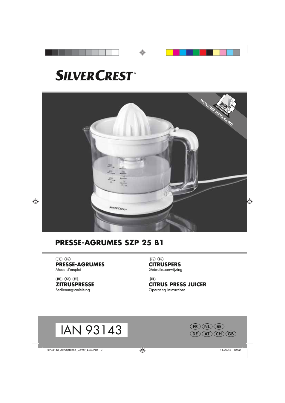 Silvercrest SZP 25 B1 User Manual | 38 pages