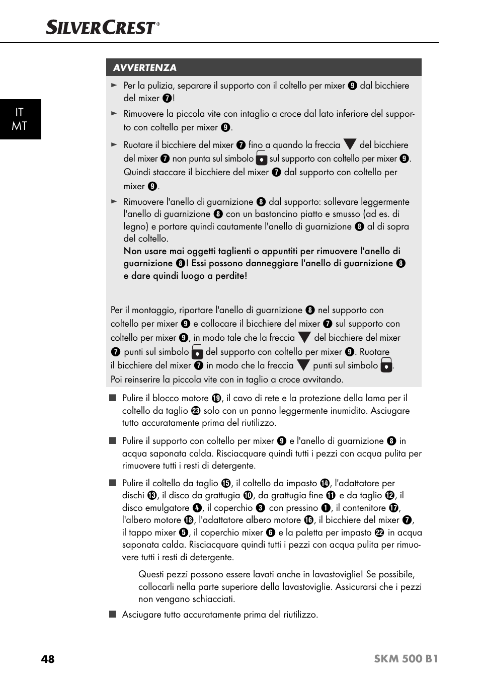 It mt | Silvercrest SKM 500 B1 User Manual | Page 51 / 154