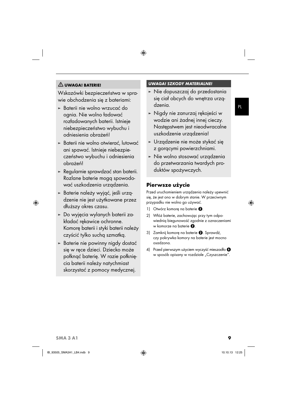 Silvercrest SMA 3 A1 User Manual | Page 12 / 34