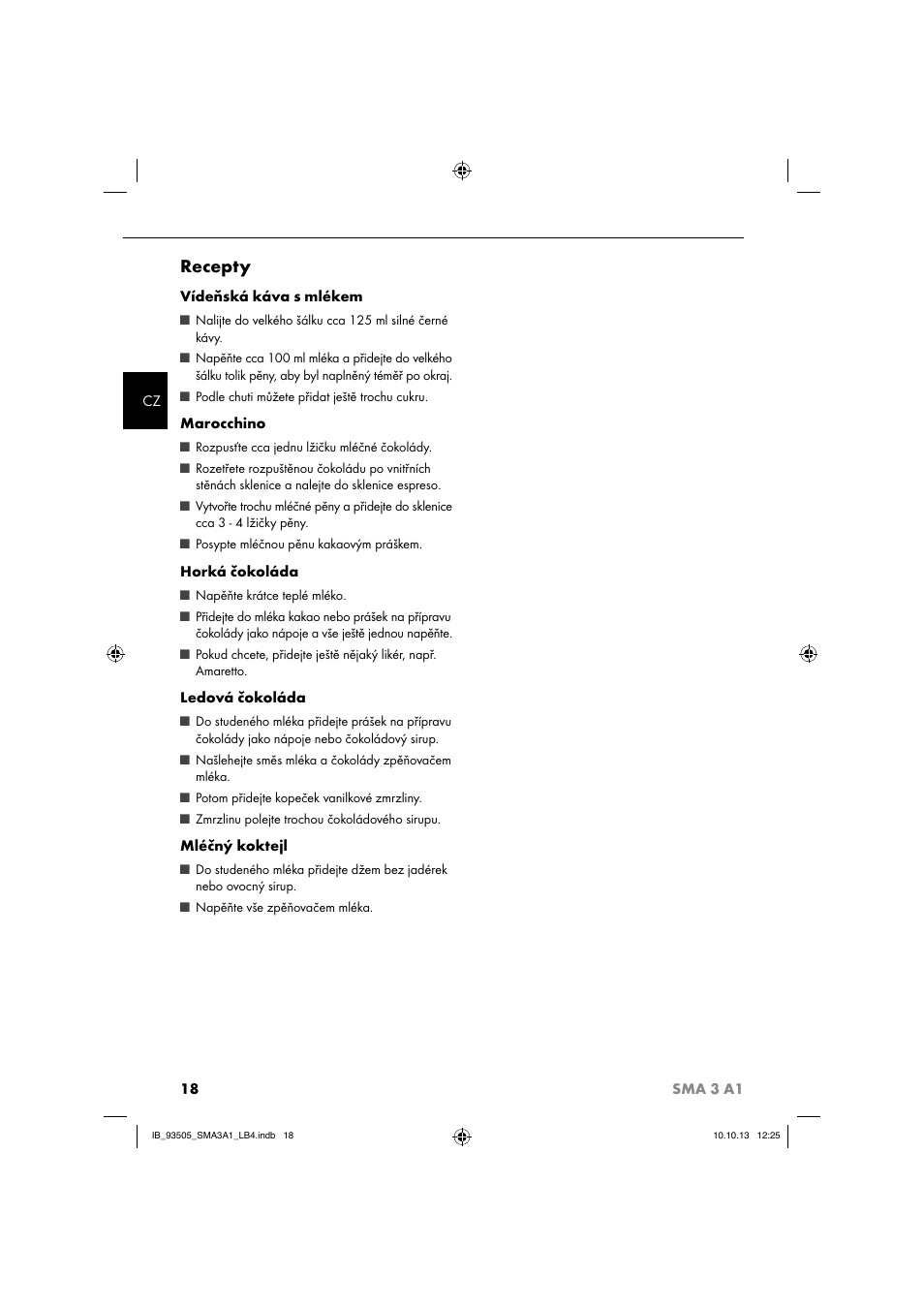 Recepty | Silvercrest SMA 3 A1 User Manual | Page 21 / 34